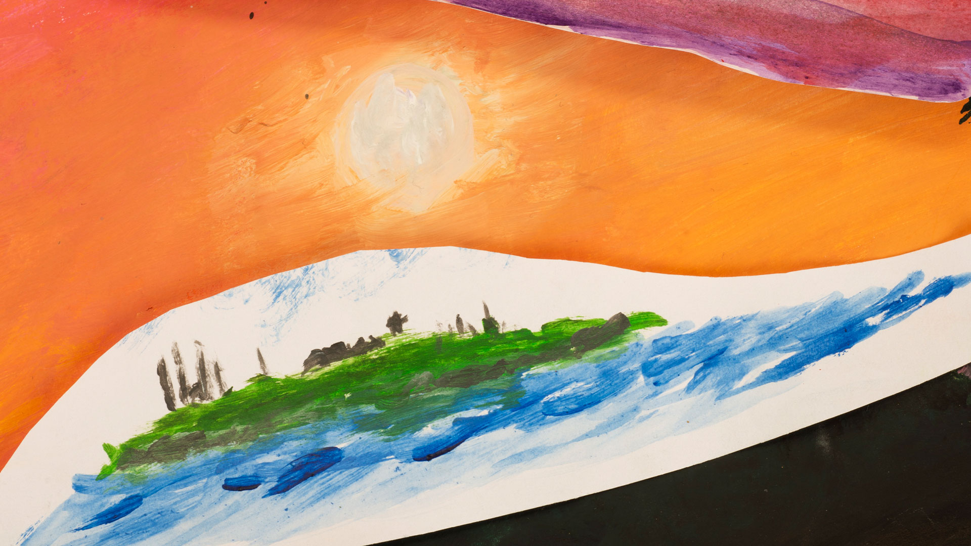 Landscape with Acrylic Paint slide 0