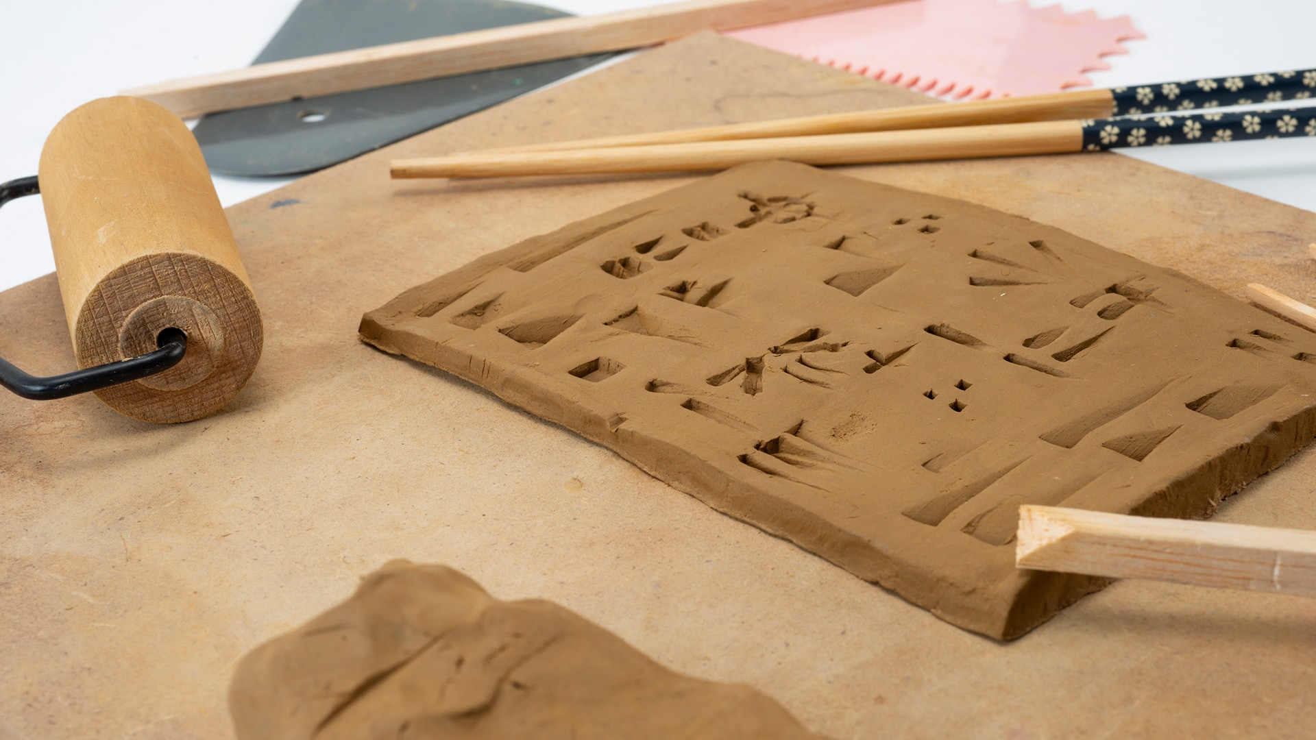 Clay Tablet with Cuneiform slide 1