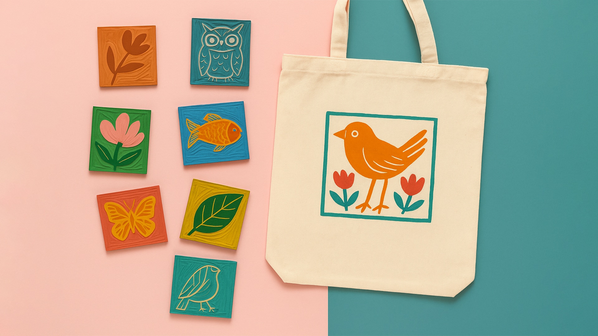 Mother’s Day: A Bag of Tales with Linoleum Print